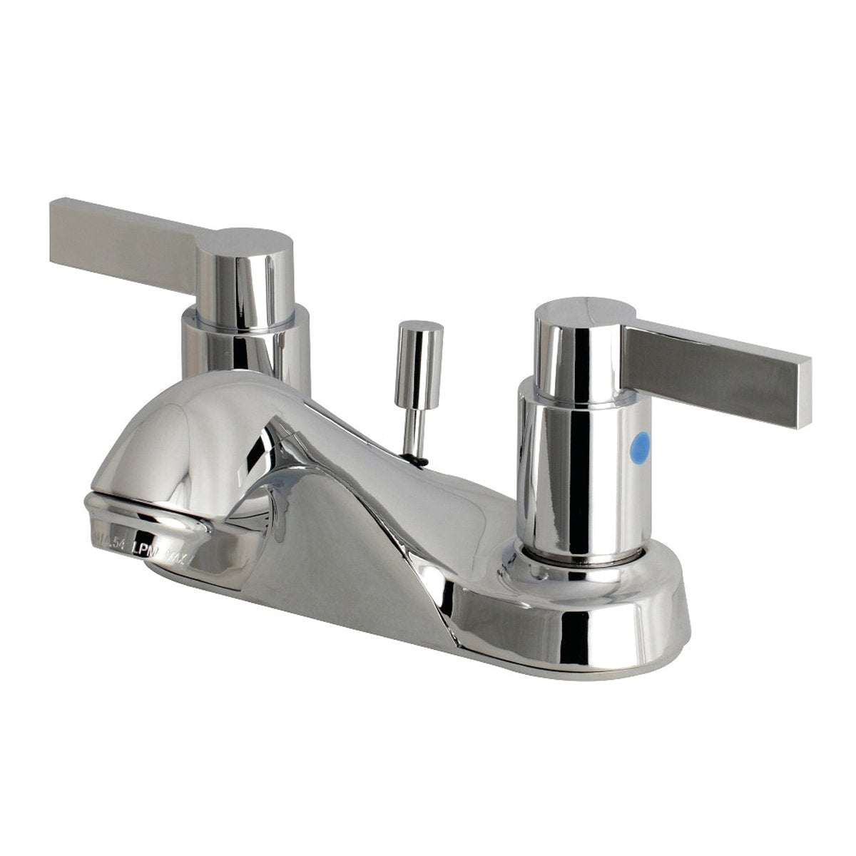 Kingston Brass NuvoFusion 4-Inch Centerset Deck Mount Bathroom Faucet