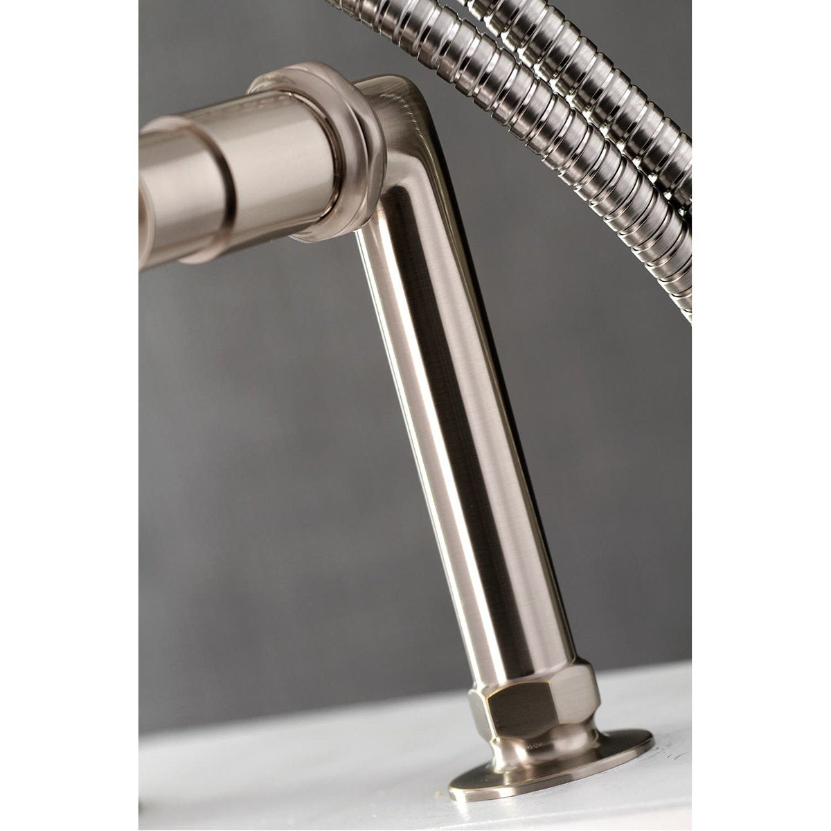 Kingston Brass Concord Deck Mount 2-Hole Tub Filler with Hand Shower
