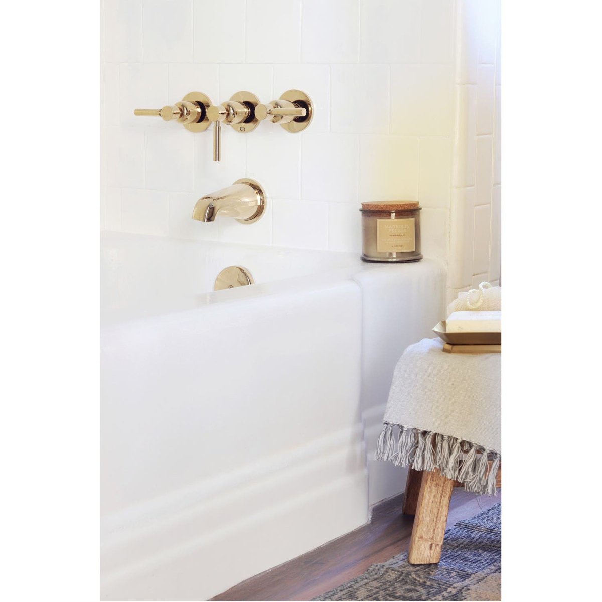 Kingston Brass Concord Three-Handle Tub and Shower Faucet