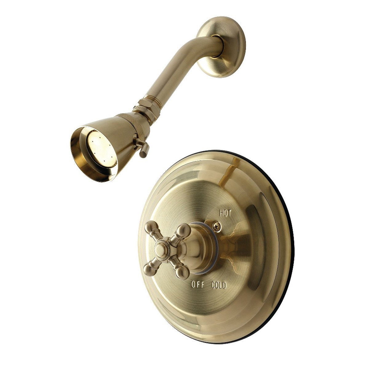 Kingston Brass KB2637BXTSO Metropolitan Shower Trim Only without Valve in Brushed Brass