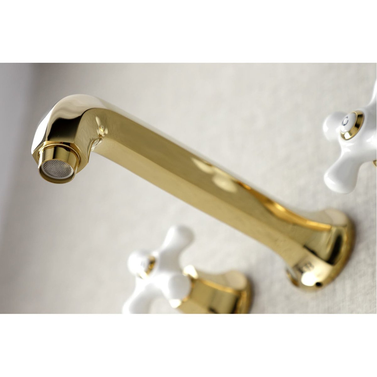Kingston Brass Metropolitan Wall Mount Two-Handle Tub Faucet