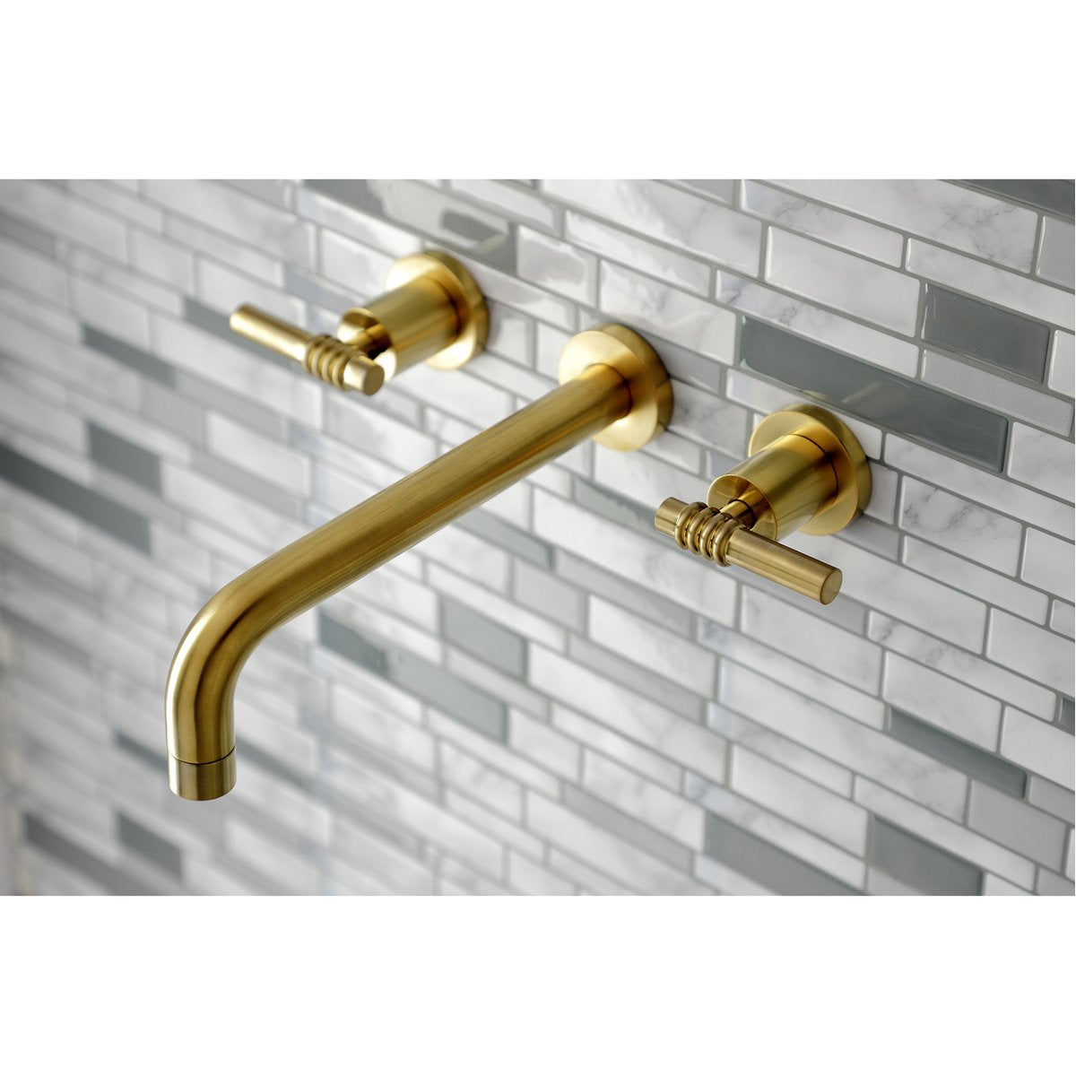 Kingston Brass Milano 2-Handle Wall Mount Roman Tub Faucet