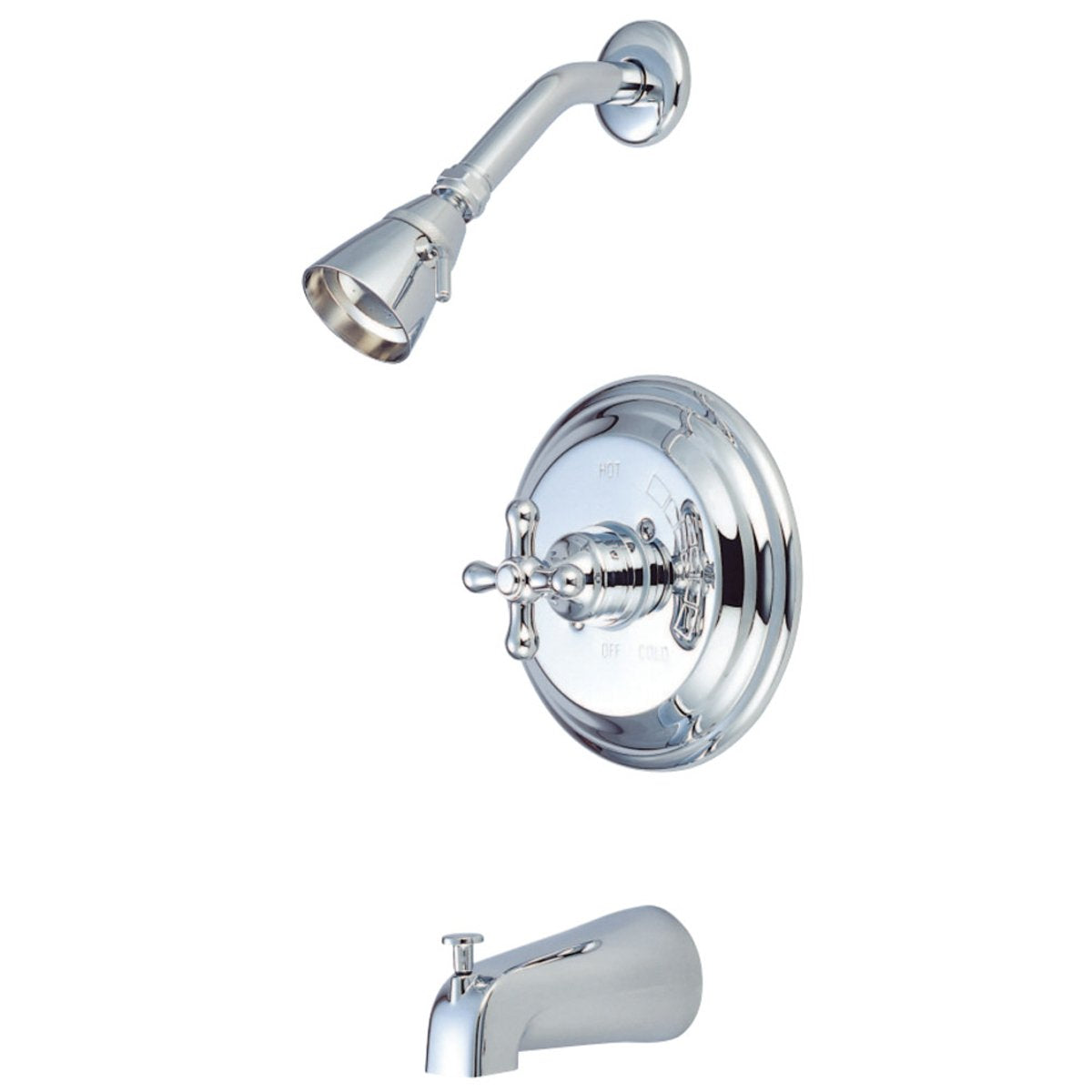 Kingston Brass Restoration Wall Mount Tub and Shower Faucet
