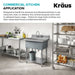Kraus 32" Free Standing Stainless Steel Utility Sink  KWS100-32