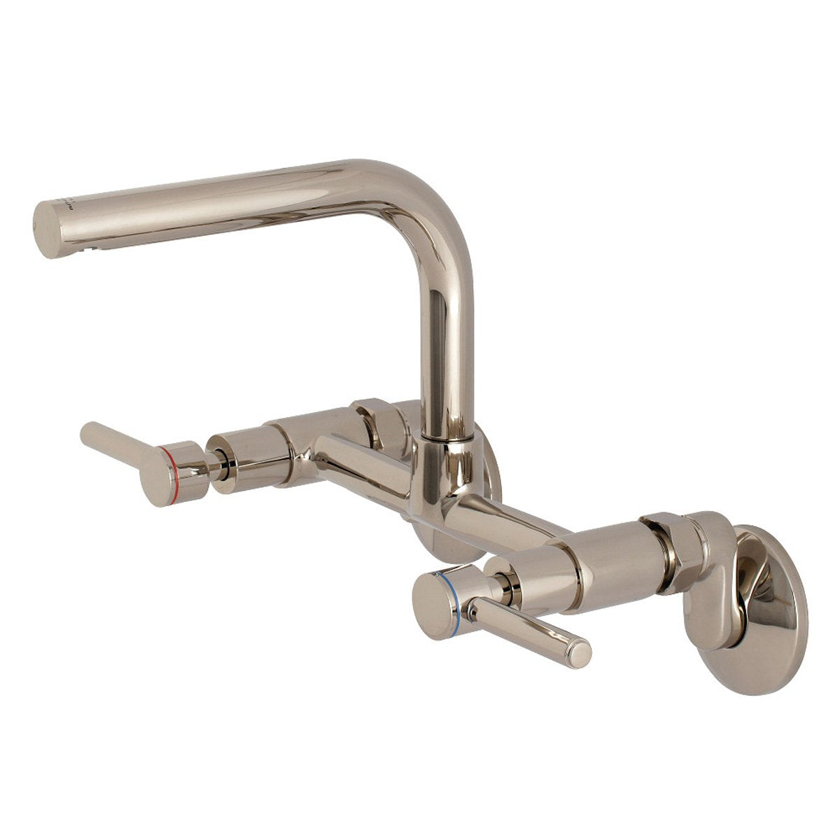 Kingston Brass Concord Wall Mount 8-Inch Adjustable Center Kitchen Faucet