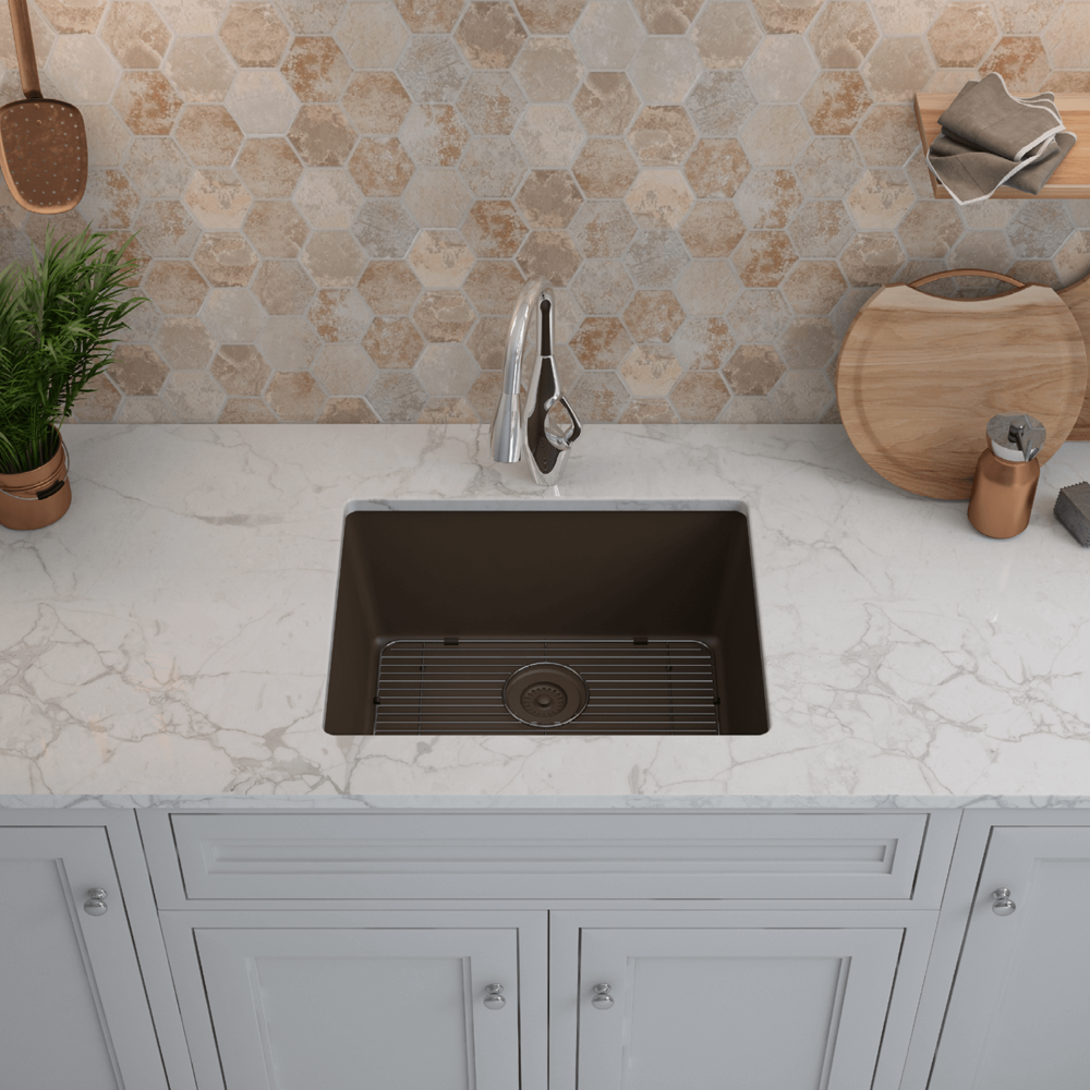 Standard Size Rectangle Quartz Composite Kitchen Sink