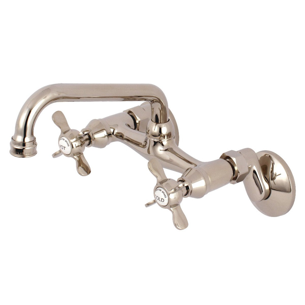 Kingston Brass Essex 6-Inch Adjustable Center Wall Mount Kitchen Faucet