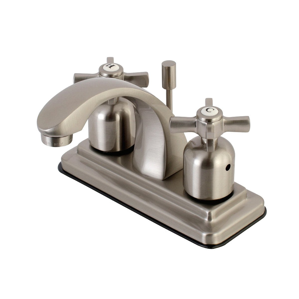 Kingston Brass Millennium 4-Inch Centerset Bathroom Faucet with Retail Pop-Up