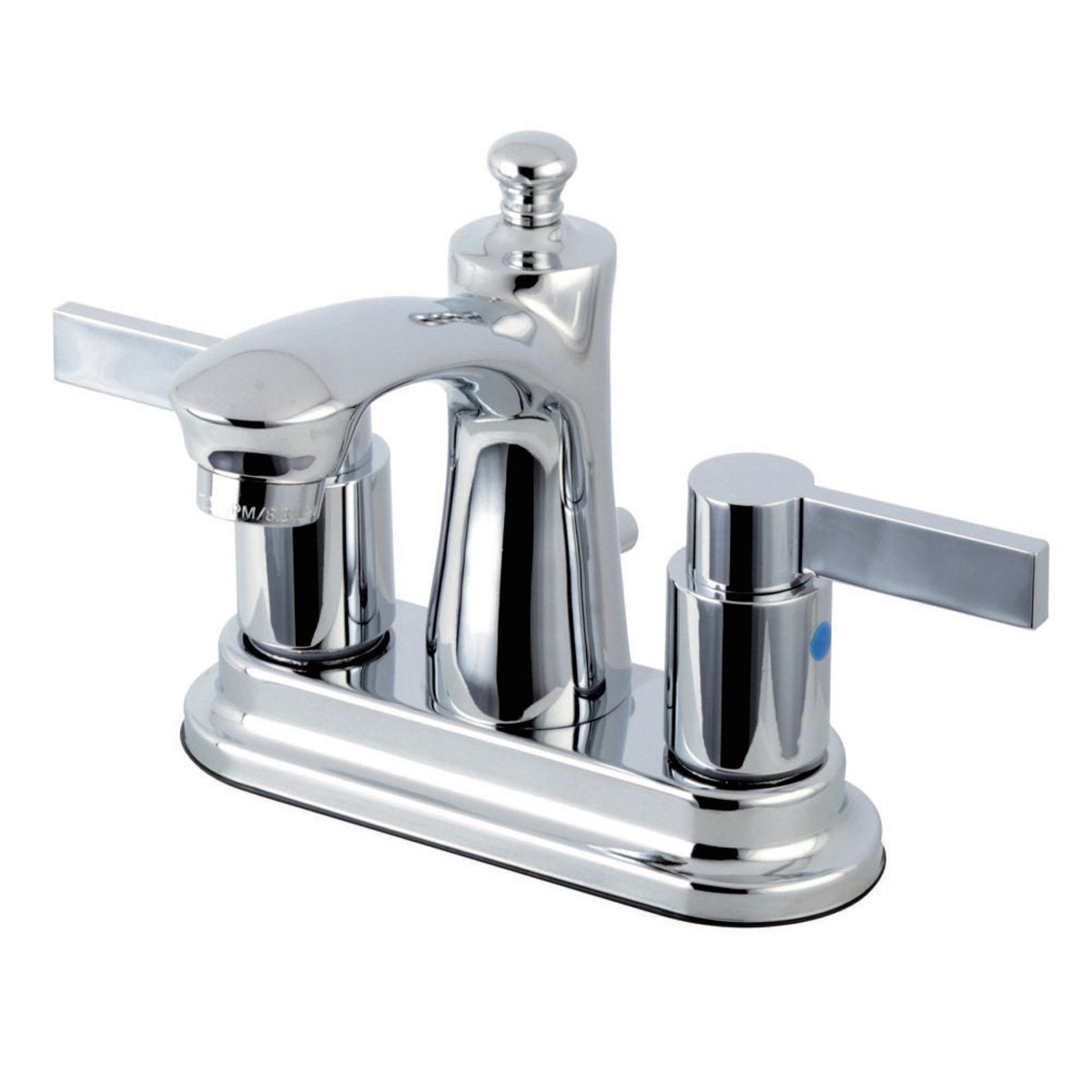 Kingston Brass NuvoFusion 4" Centerset Deck Mount Bathroom Faucet