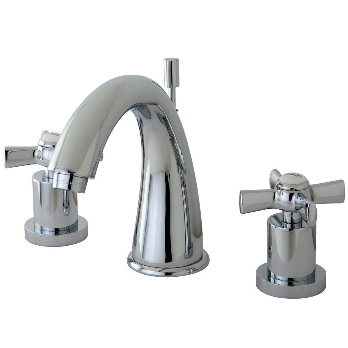 Kingston Brass Millennium Deck Mount 8" Widespread Bathroom Faucet