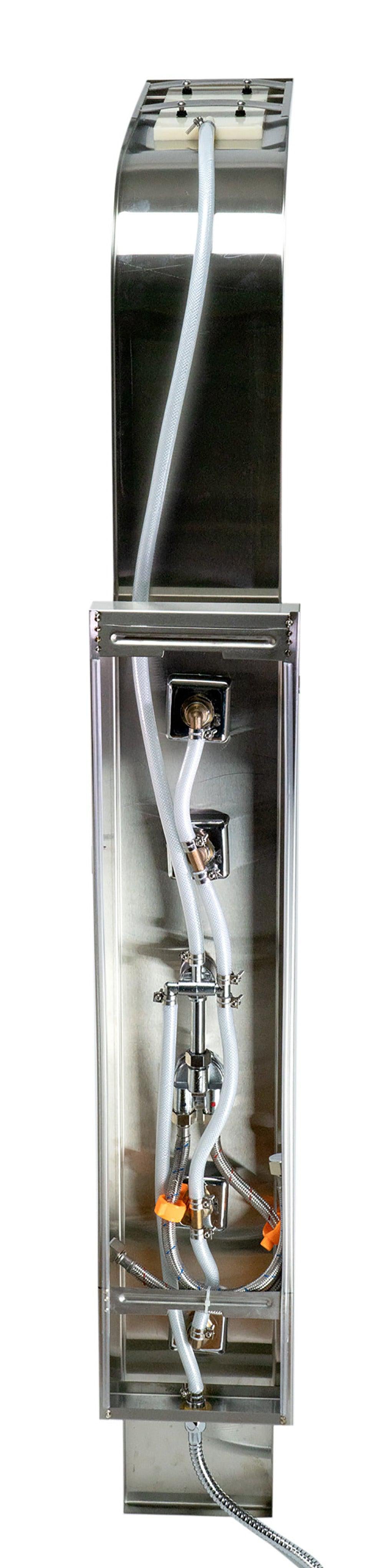 Alfi Brand ABSP10 Modern Stainless Steel Shower Panel with 4 Body Sprays-DirectSinks