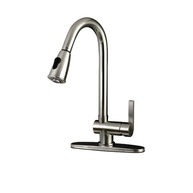 Kingston Brass KS8898CTL Pull-Down Kitchen Faucet in Brushed Nickel-DirectSinks