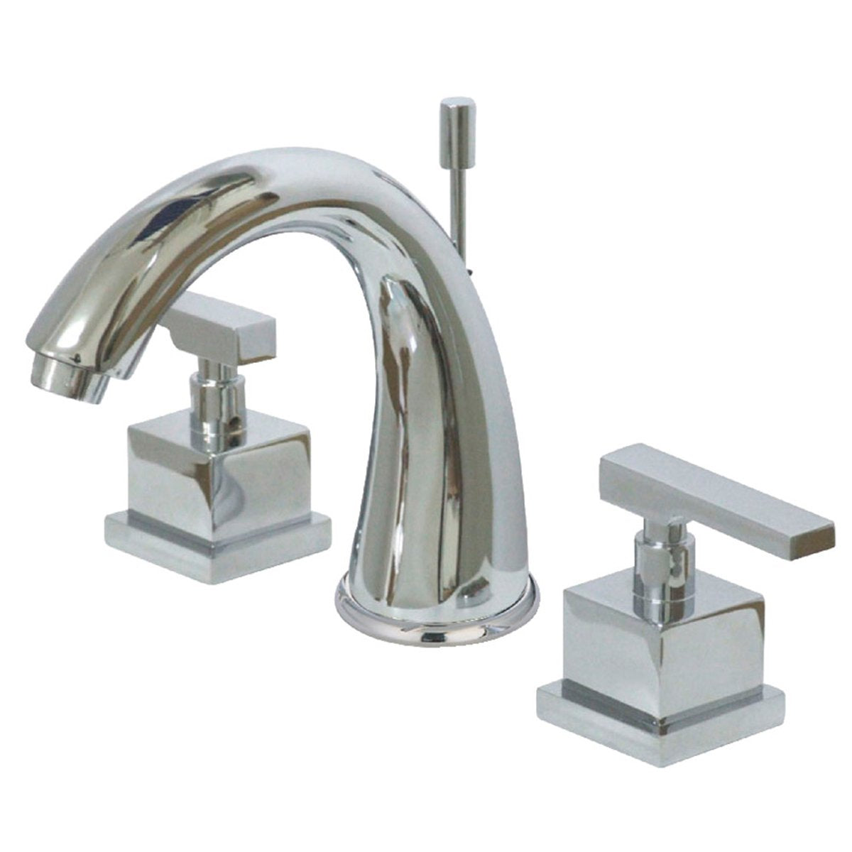 Kingston Brass KS2961QLL 8-Inch Widespread Bathroom Faucet in Polished Chrome