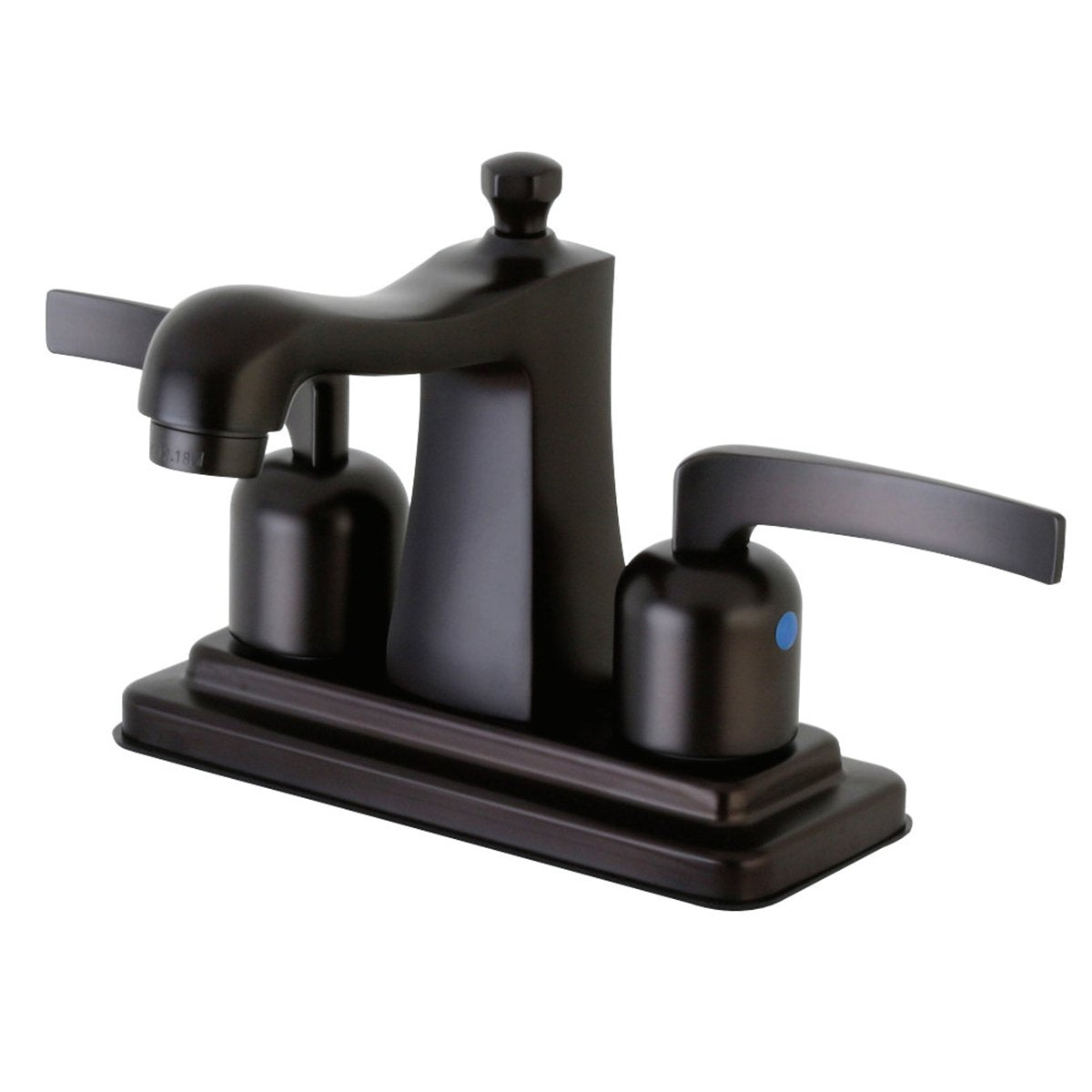 Kingston Brass Centurion Two-Handle 4" Centerset Deck Mount Bathroom Faucet
