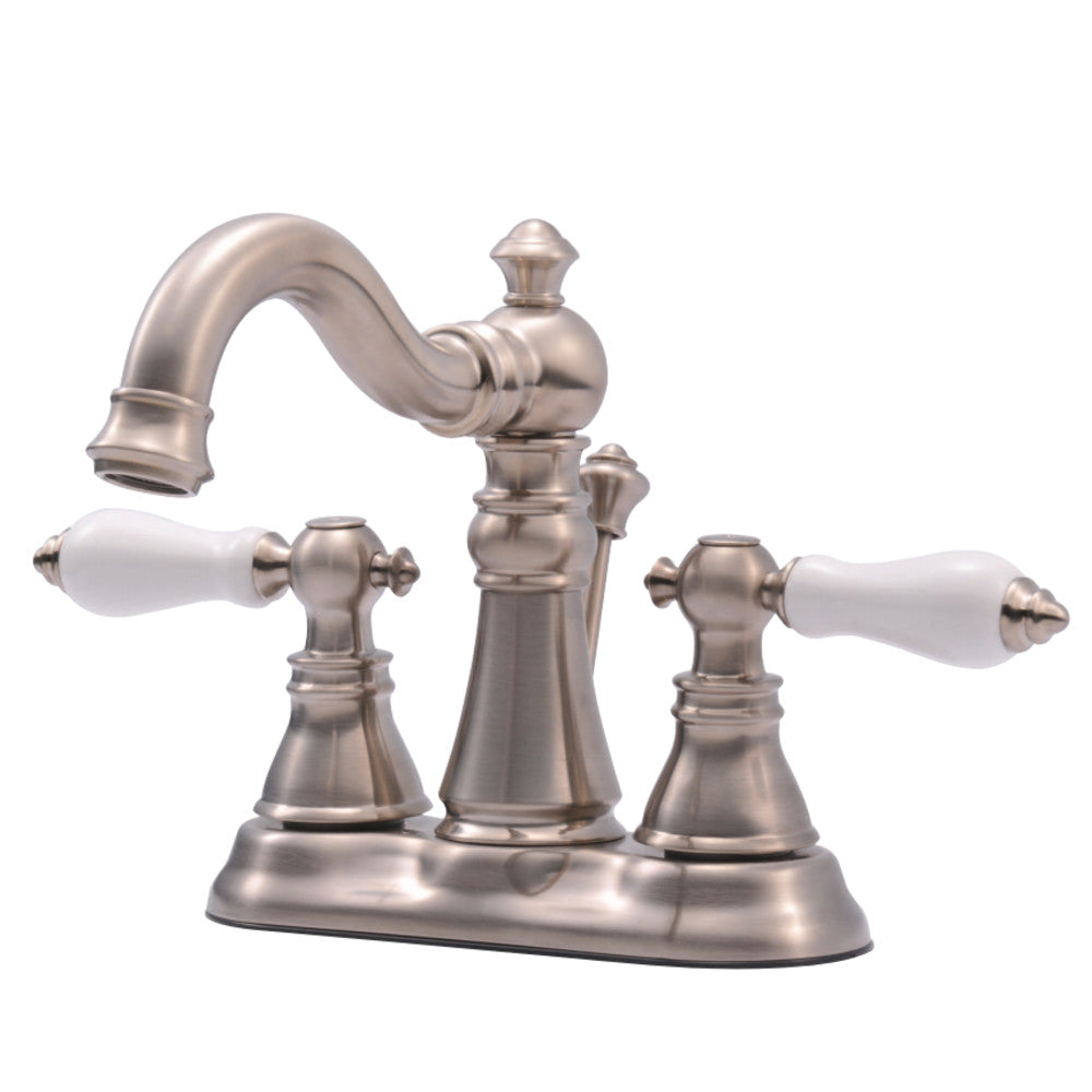 Kingston Brass American Patriot Two Handle 4" Centerset Lavatory Faucet with Retail Pop-up