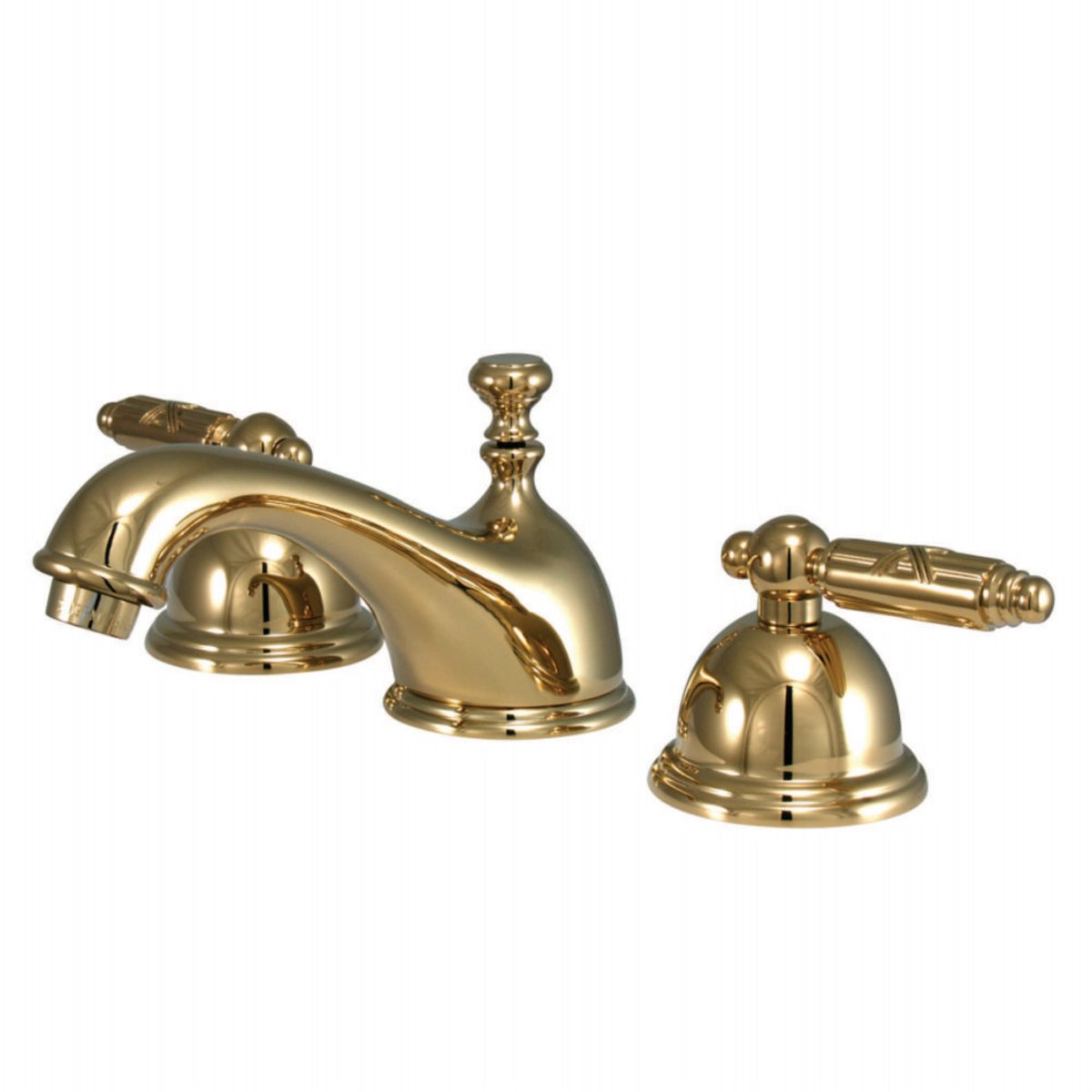 Kingston Brass Georgian 3-Hole 8-Inch Widespread Bathroom Faucet