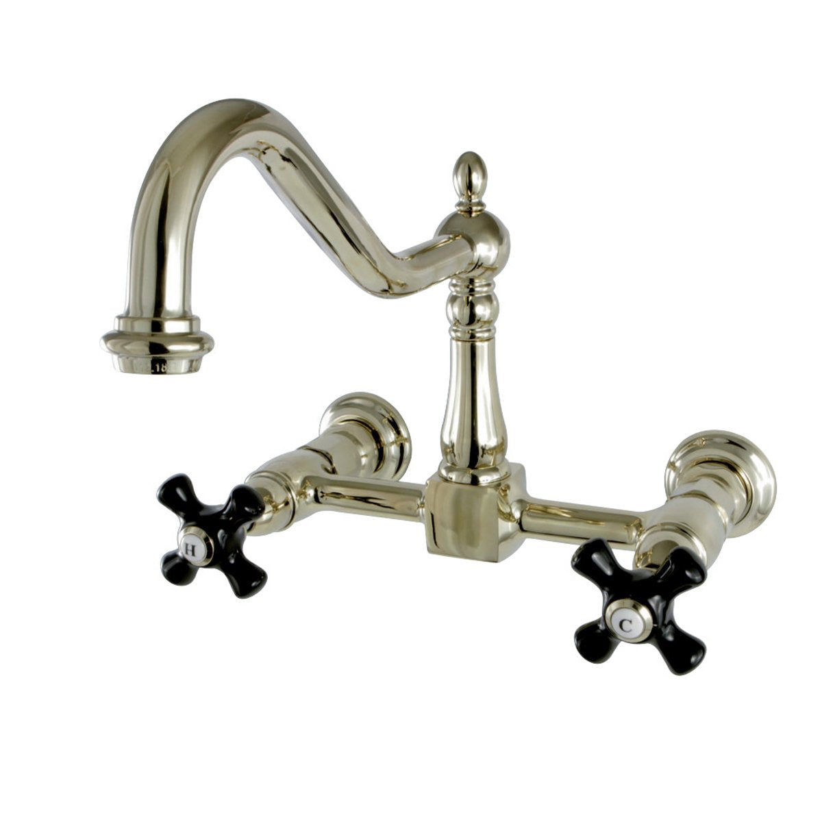 Kingston Brass Duchess 8-Inch Centerset Wall Mount 2-Hole Kitchen Faucet