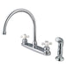 Kingston Brass KB721PXSP 8-Inch Centerset Kitchen Faucet in Polished Chrome-DirectSinks