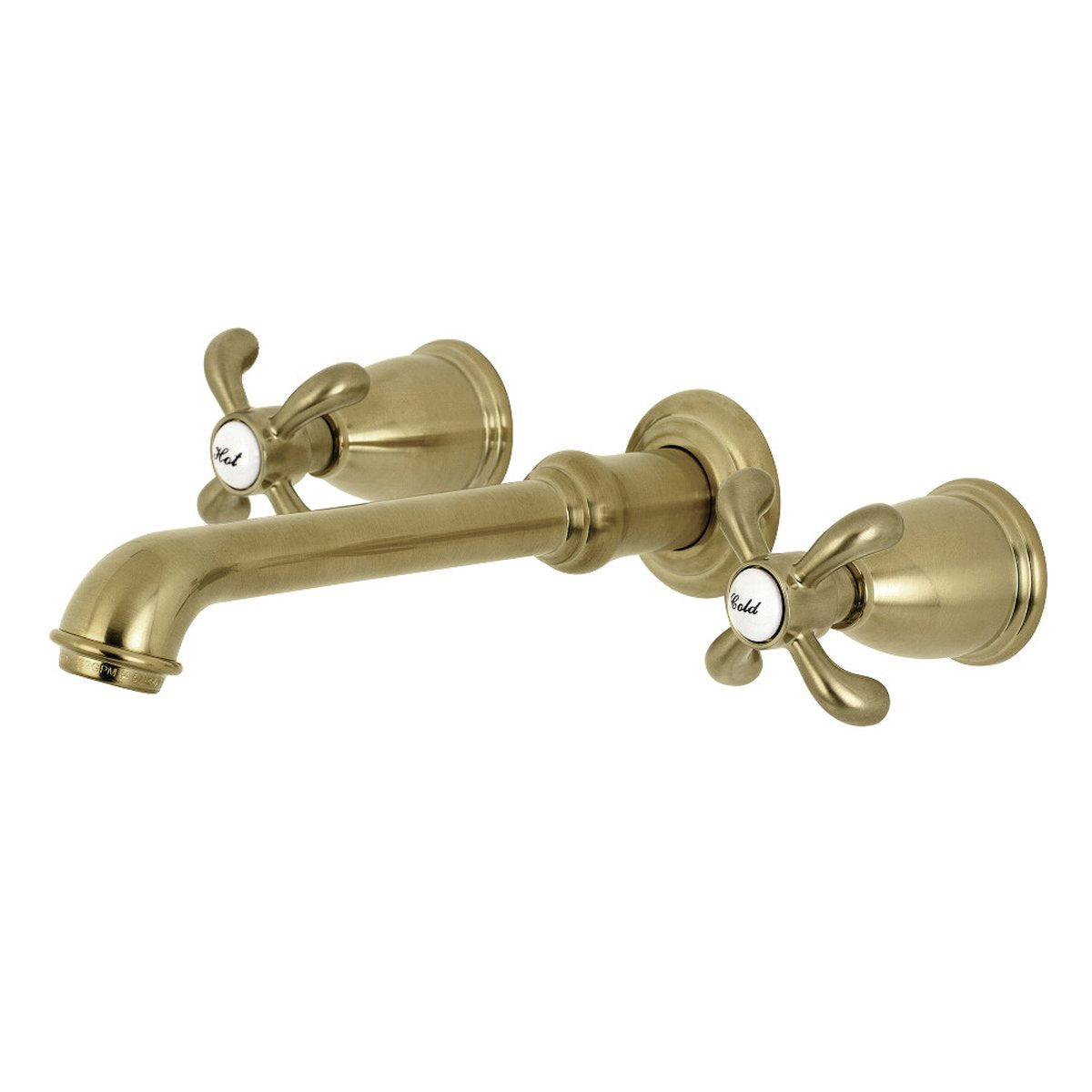 Kingston Brass French Country Wall Mount Bathroom Faucet