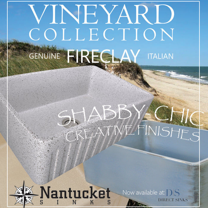 Nantucket Sinks new Shabby Chic Fire Clay Sinks