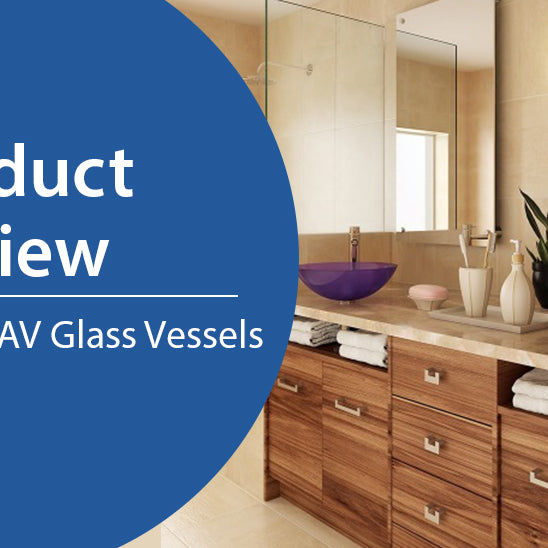 DECOLAV - Translucence Glass Vessel Sink Available in Purple, Amber, Pink and More!