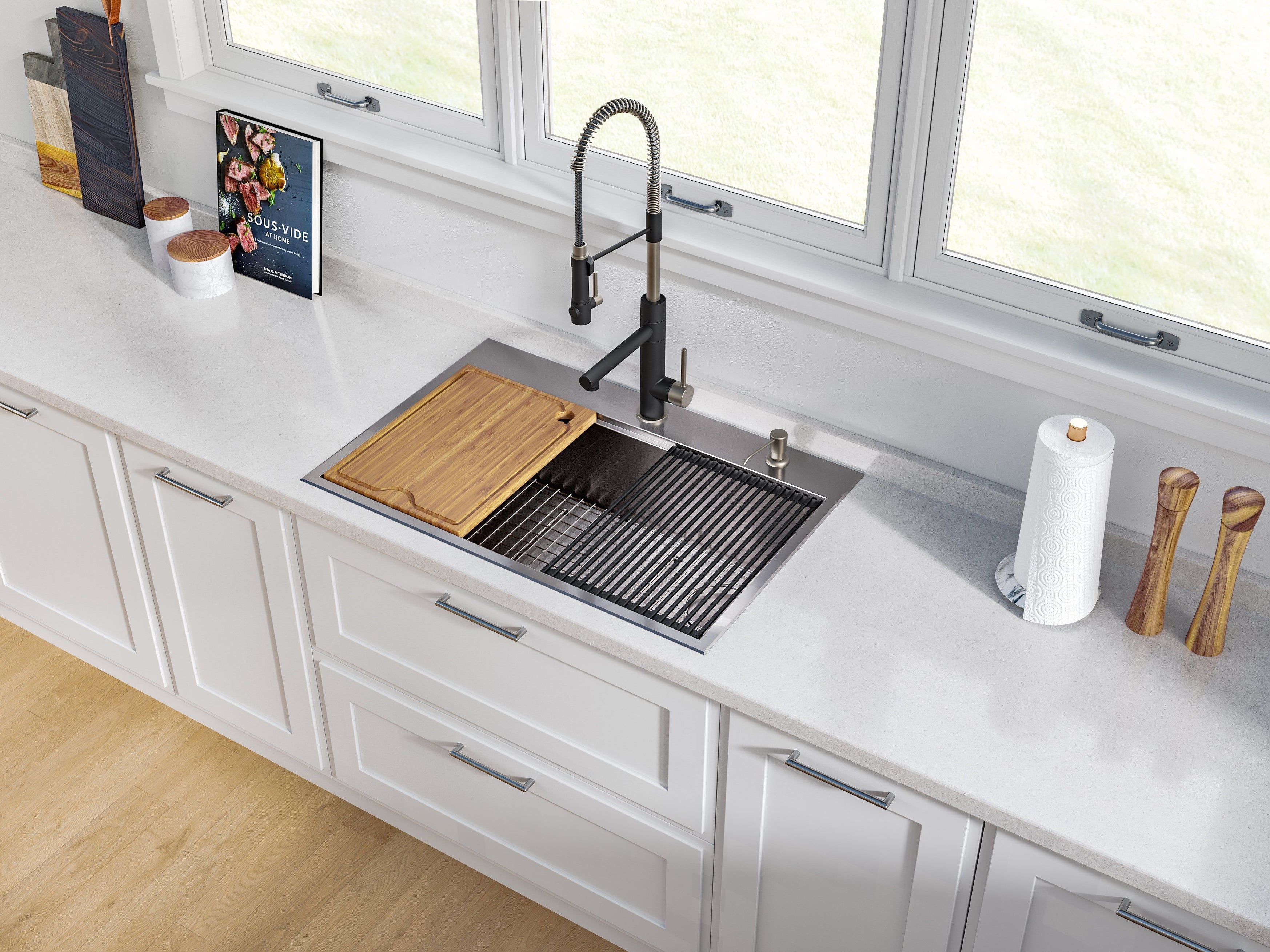 Kraus Kore™ Kitchen Sinks Do More with Kraus Kore™ Workstation Sink