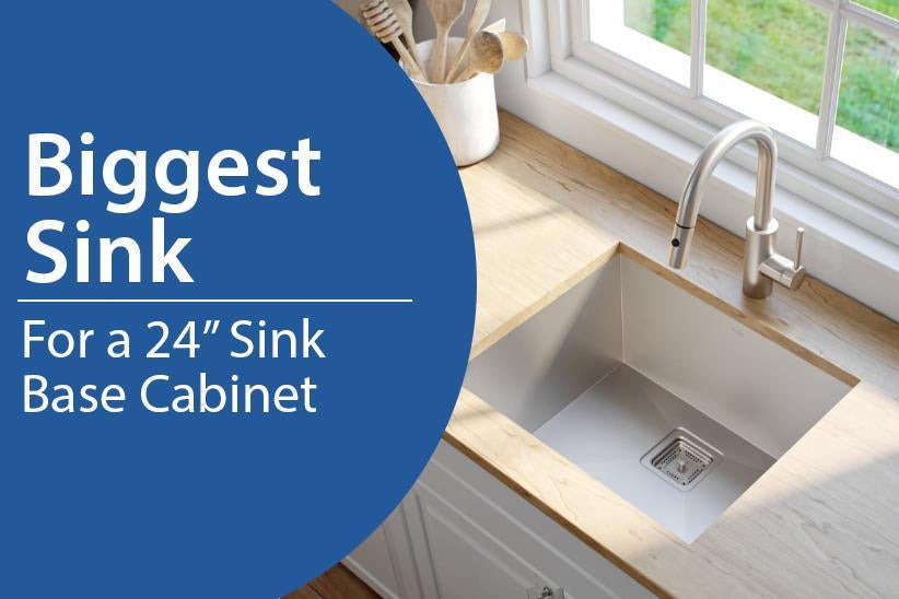 Largest Sinks for 24 inch Cabinets for Sale-DirectSinks