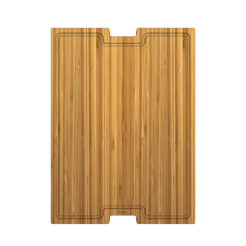 ALFI brand AB50WCB Rectangular Wood Cutting Board with Hole for AB3520DI