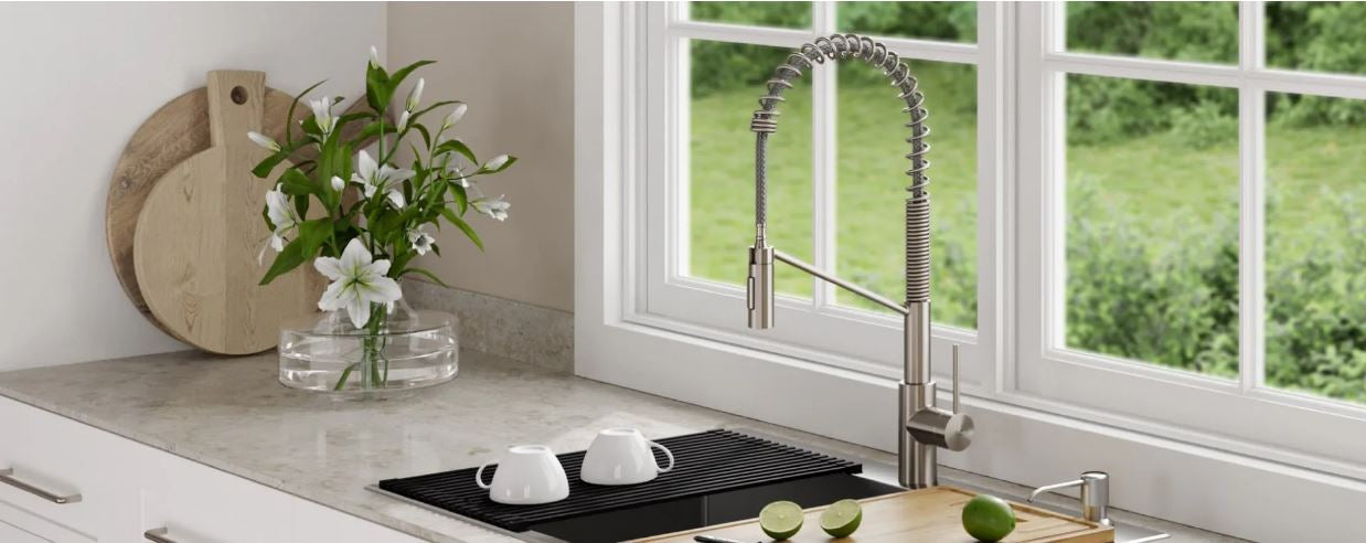 Kraus Oletto Kitchen and Prep Faucets | Sleek and Clean-DirectSinks