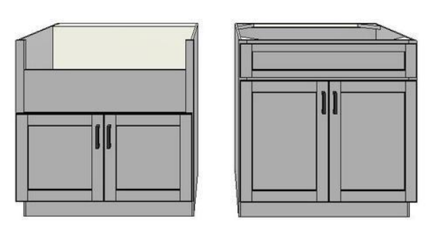 Cabinet compare for farm sinks or undermount 