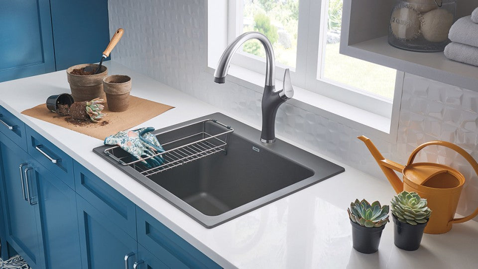 BLANCO LIVEN DUAL MOUNT SILGRANIT KITCHEN AND LAUNDRY SINKS