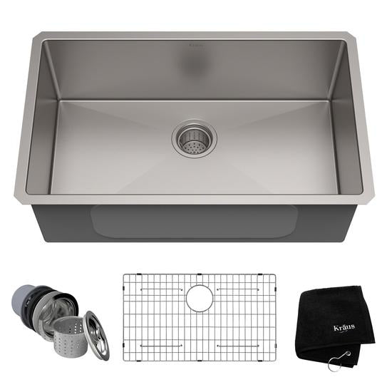 KRAUS Standart PRO Small Radius Kitchen Sinks-DirectSinks