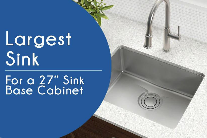 The Biggest Sink For A 27 Inch Cabinet