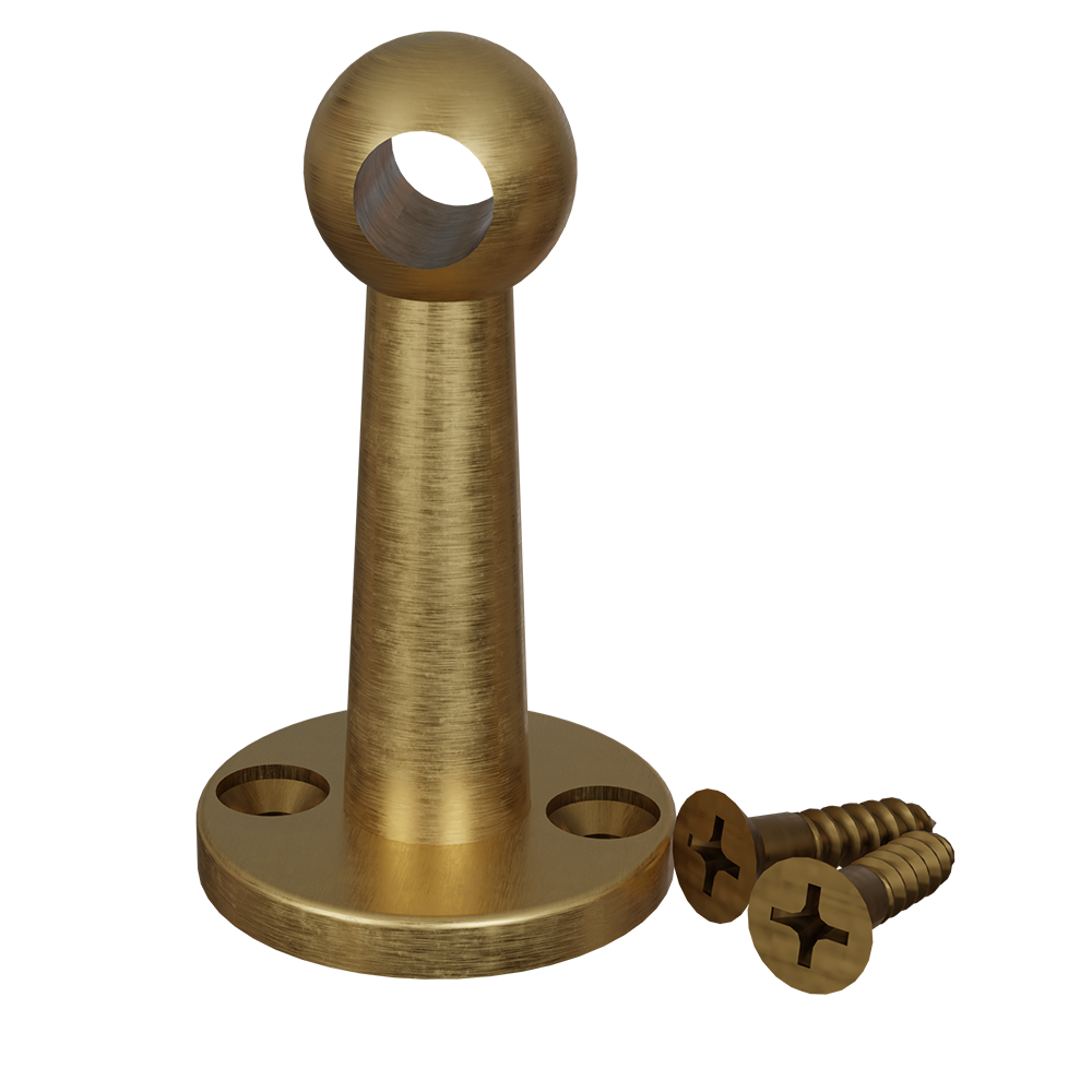 Gallery Rail Posts – Traditional – Satin Brass