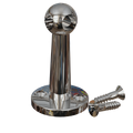 Gallery Rail Posts – Traditional – Chrome