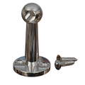 Gallery Rail Posts – Traditional – Chrome