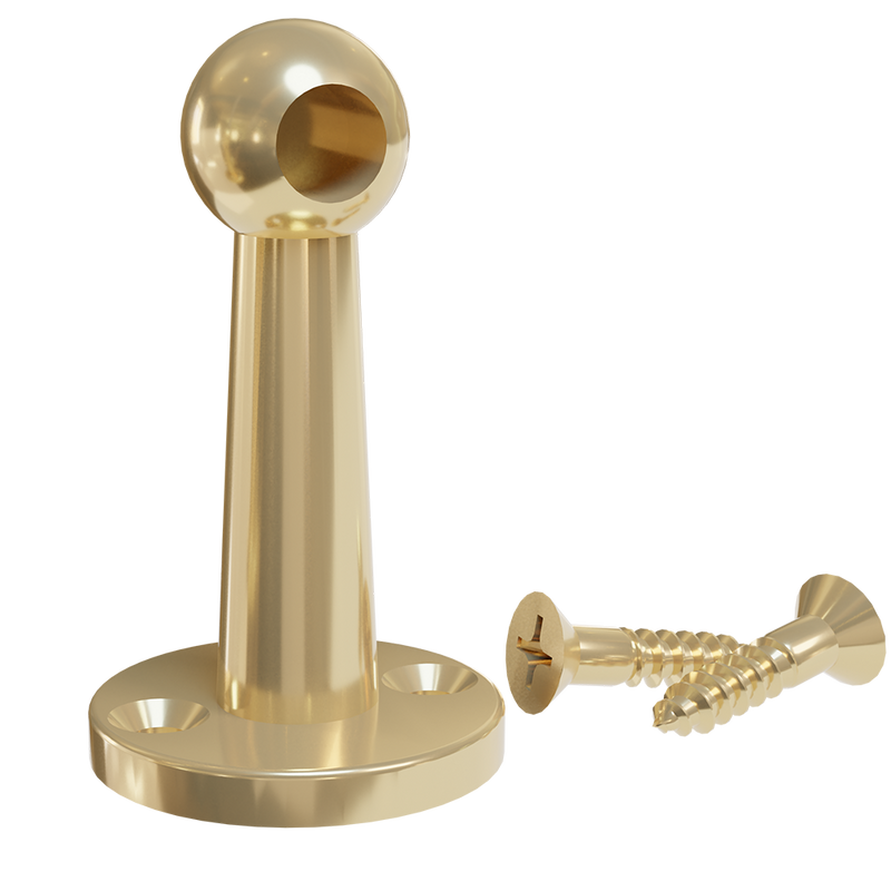 Gallery Rail Posts – Traditional – Polished Brass