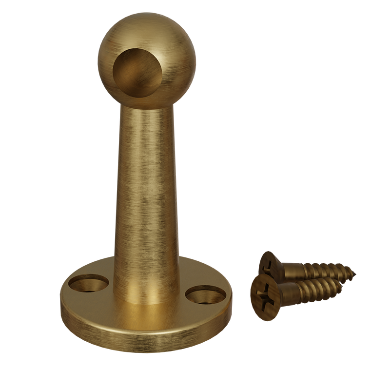 Gallery Rail Posts – Traditional – Satin Brass
