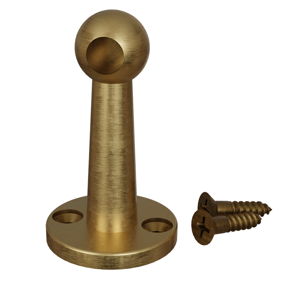 Gallery Rail Posts – Traditional – Satin Brass