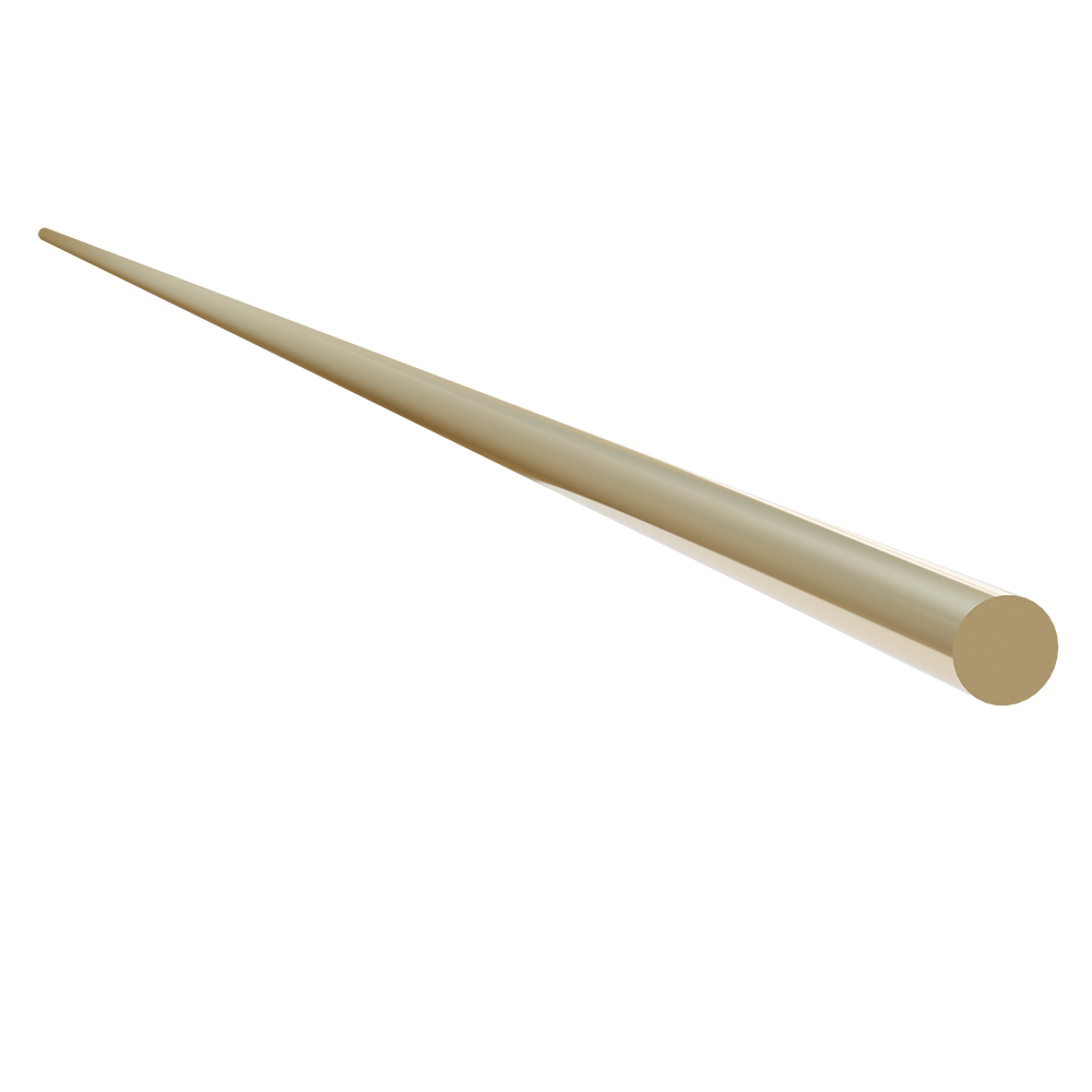 Polished Brass Gallery Rail Rod 36 inch