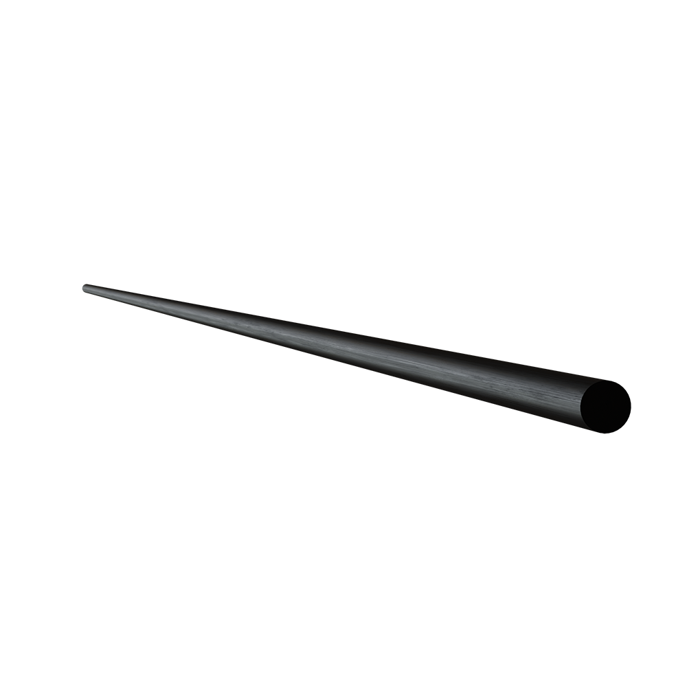 Flat Black Gallery Rail Rod 36 inch