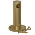 Polished Brass Single Contemporary Gallery Rail End Post