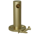 Satin Brass Single Contemporary Gallery Rail End Post