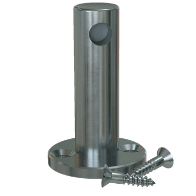 Stainless Steel Single Contemporary Gallery Rail End Post