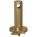 Polished Brass Single Contemporary Gallery Rail Center Post
