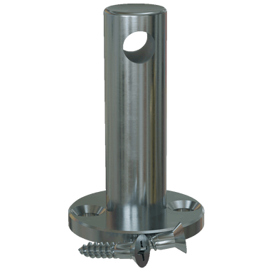 Stainless Steel Single Contemporary Gallery Rail Center Post