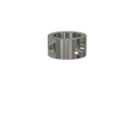 Chrome Single Contemporary Gallery Rail Corner Adapter
