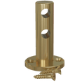 Polished Brass Double Contemporary Gallery Rail Center Post