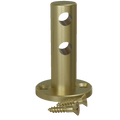 Satin Brass Double Contemporary Gallery Rail Center Post