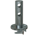 Stainless Steel Double Contemporary Gallery Rail Center Post